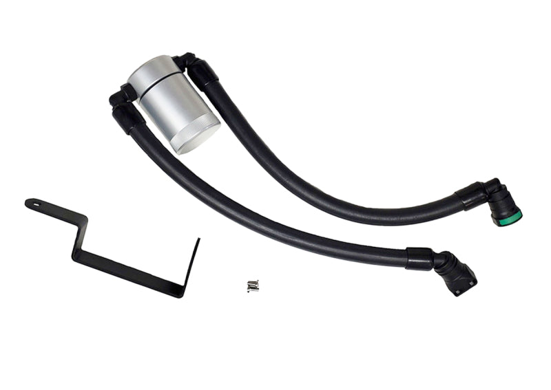 J&amp;L 13-19 Ford Explorer Sport EcoBoost V6 Passenger Side Oil Separator 3.0 - Clear Anodized