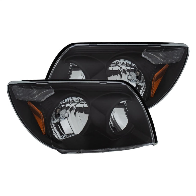 ANZO 2003-2005 Toyota 4Runner Crystal Headlights Black - Premium