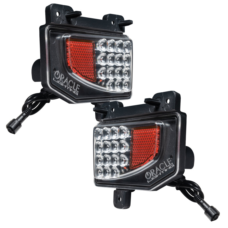Oracle Rear Bumper LED Reverse Lights for Jeep Gladiator JT w/ Plug &amp; Play Harness - 6000K