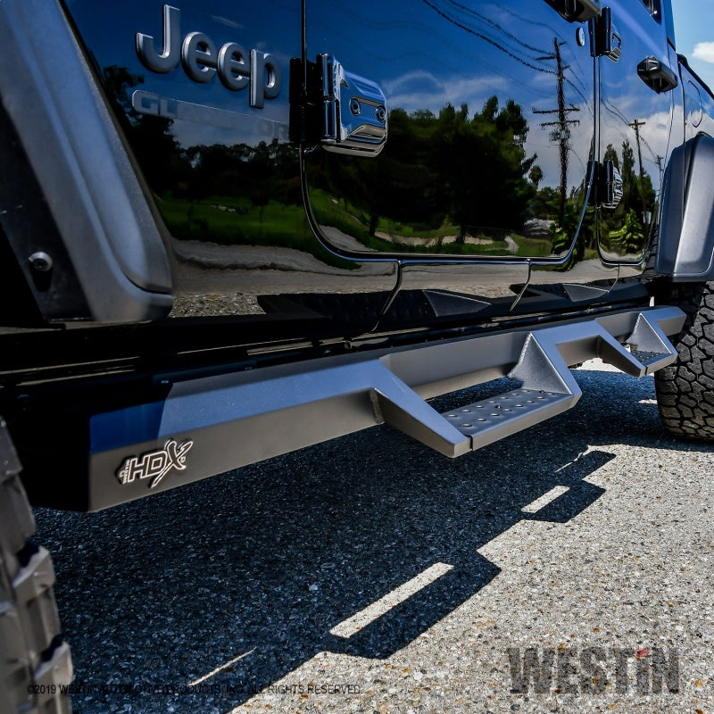 Westin 2020-2022 Jeep Gladiator HDX Drop Nerf Step Bars - Textured Black