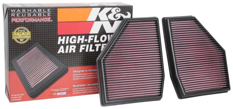 K&amp;N 18-19 BMW M5 V8 4.4L F/I Turbo Replacement Air Filter (Two Per Box)