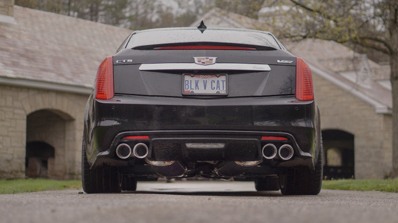 Stainless Works 2016-19 Cadillac CTS-V Sedan Catback System Resonated X-Pipe Dual-Mode Mufflers