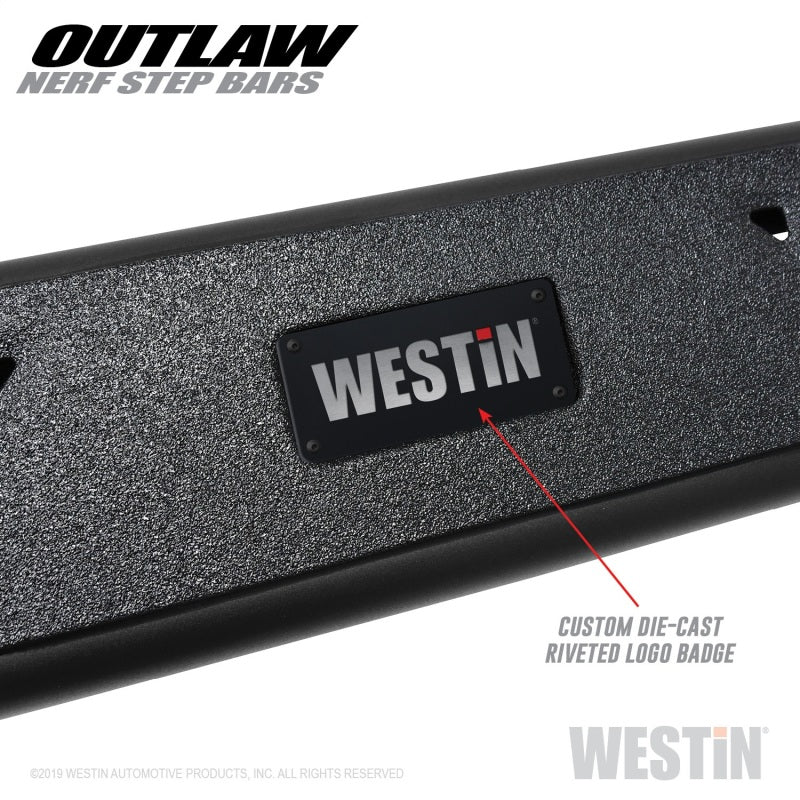 Westin 05-19 Toyota Tacoma Double Cab Outlaw Nerf Step Bars