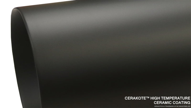 Corsa 2019+ Ram 1500 5.7L Crew Cab w/ 57in or 76in Bed Cat-Back Dual Rr Exit 5in Blk Cerakote Tips