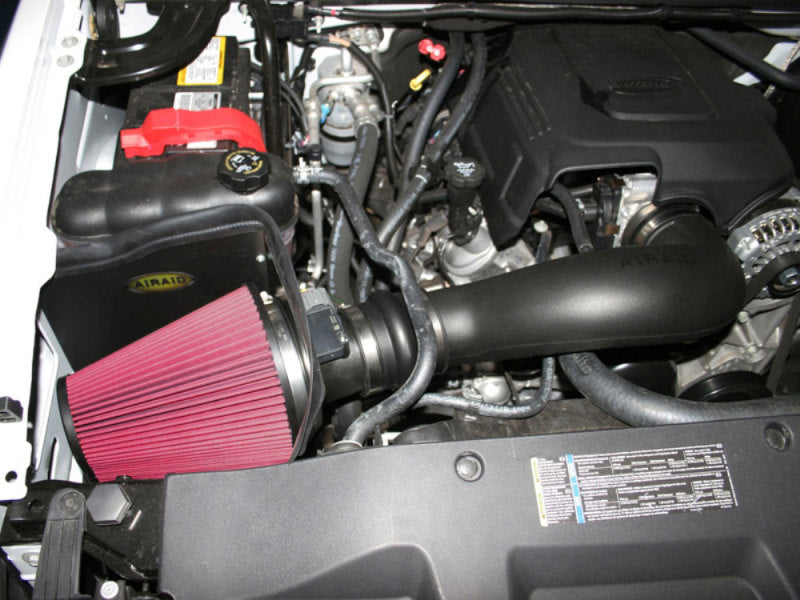 Airaid 09-13 GM Truck/SUV (w/ Elec Fan/excl 11 6.0L) CAD Intake System w/ Tube (Oiled / Red Media)