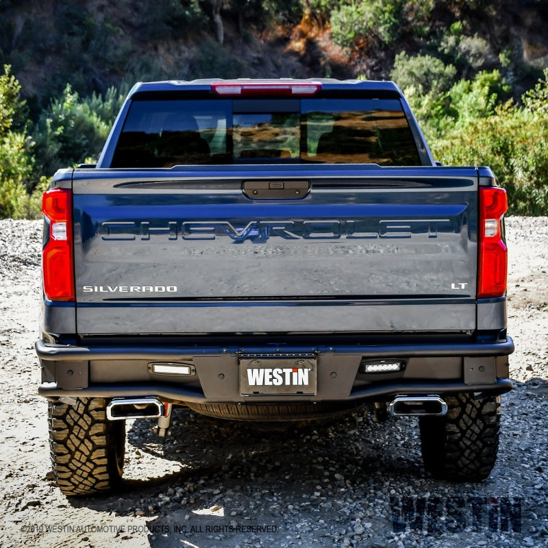 Westin Chevy/GMC Silverado/Sierra 1500 2019-2020 Outlaw Rear Bumper - Textured Black