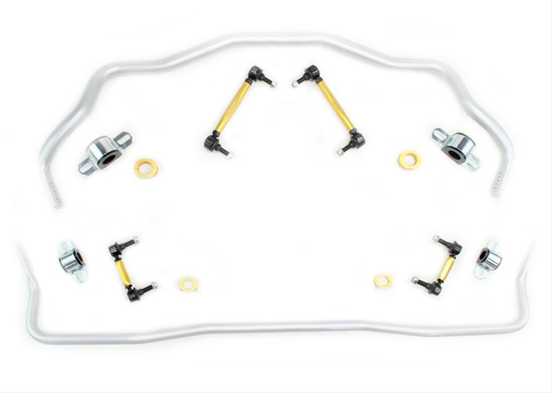 2015-20 Mustang Eco / V6 / GT, Whiteline Heavy Duty Adjustable Front &amp; Rear Sway Bars w/ End Links