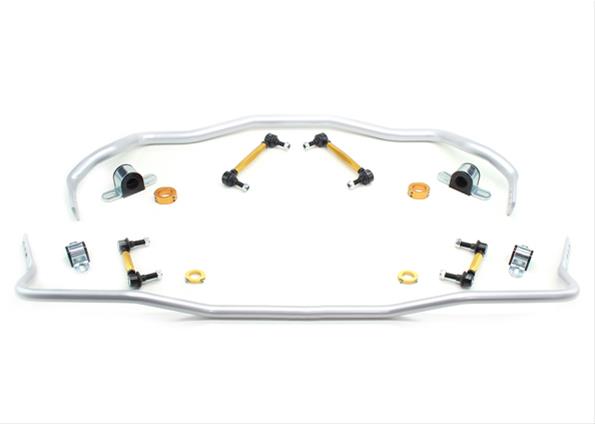 2015-20 Mustang Eco / V6 / GT, Whiteline Heavy Duty Adjustable Front &amp; Rear Sway Bars w/ End Links